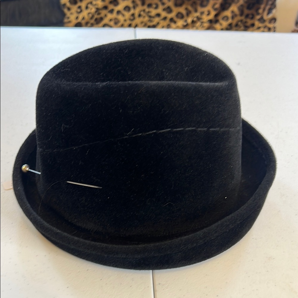 Classic Black Felt Bowler Hat